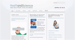 Desktop Screenshot of healthandscience.eu