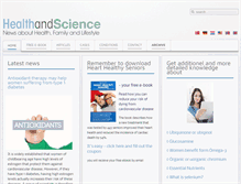 Tablet Screenshot of healthandscience.eu